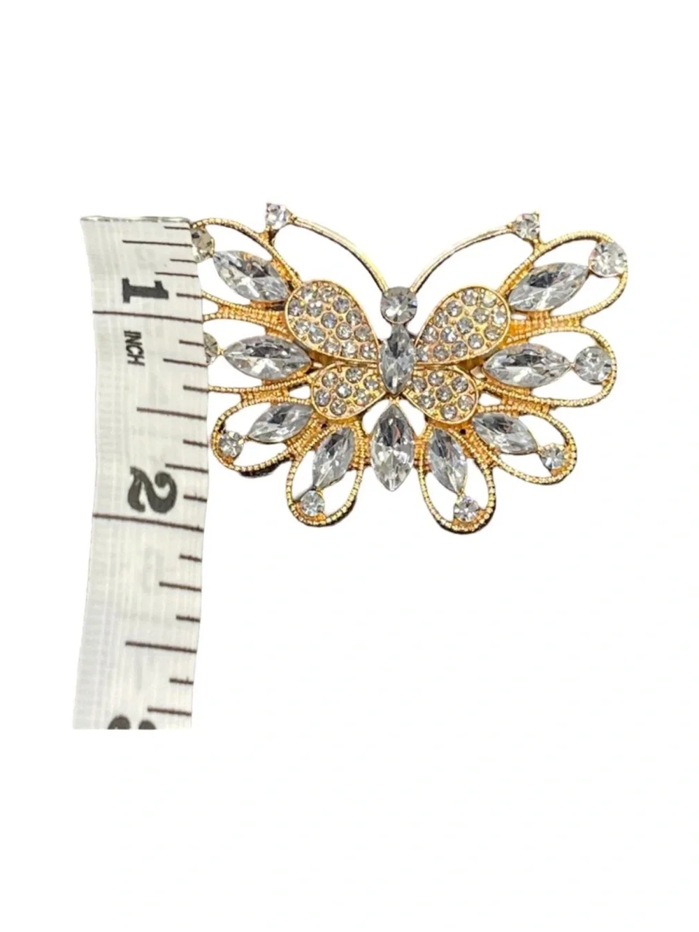 Elegant Gold and Silver Butterfly brooch FINAL PRICE DROP